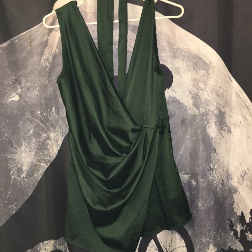 Hunter Green Romper